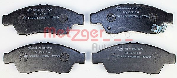 METZGER 1170584 Bremsbelagsatz, Scheibenbremse